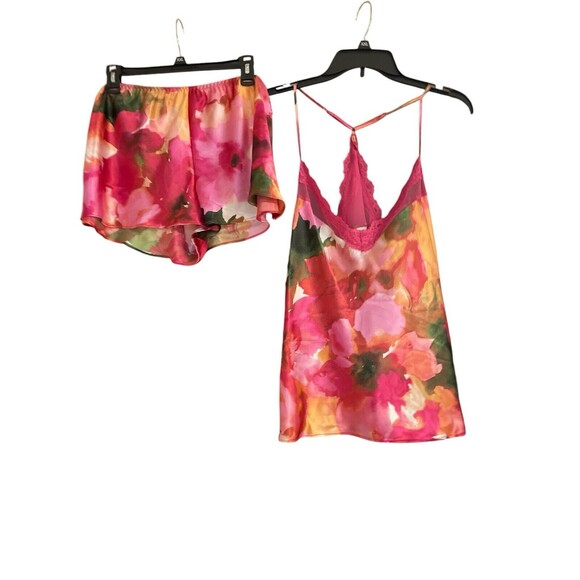 Lilac + London Other - New Lilac+London Pajama Set Floral Lace Cami & Shorts Sleep Set Hawaiian XXL